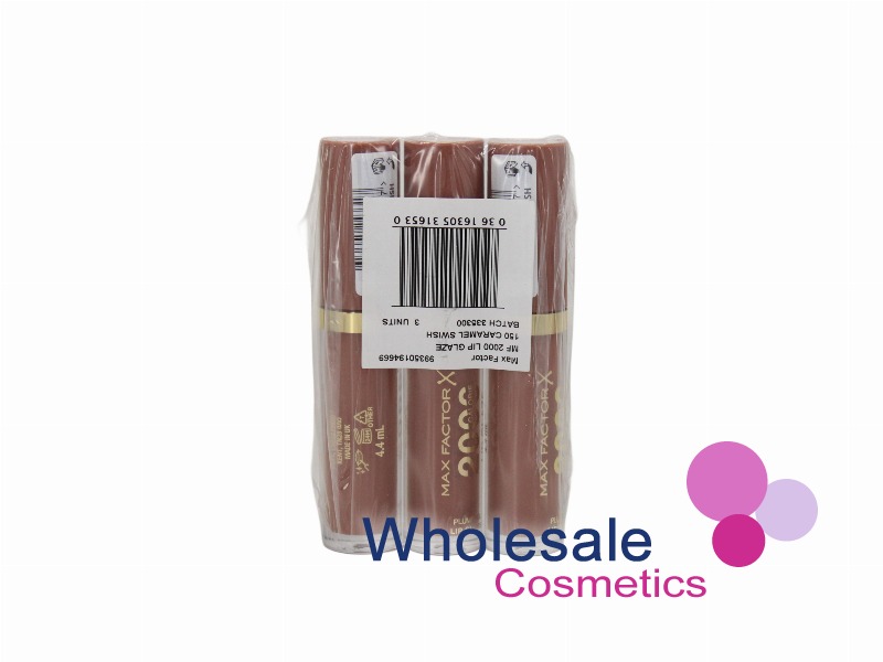 9 x Max Factor X 2000 Calorie Lip Glaze - 150 CARAMEL SWISH